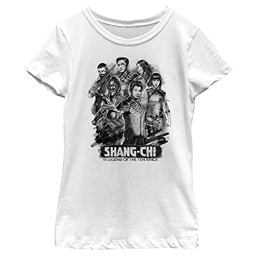 T-shirt Marvel Shang-Chi vêtement fille coton blanc confortable qui ne rétrécit pas