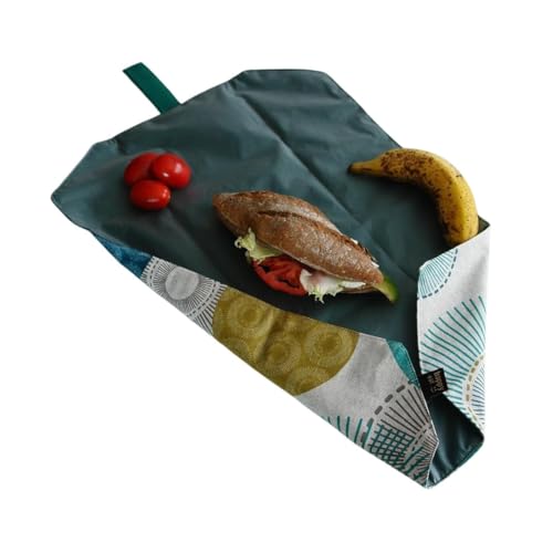 HappyEat - Bolsa Merienda Portabocadillos Mandalas Azules Unisex