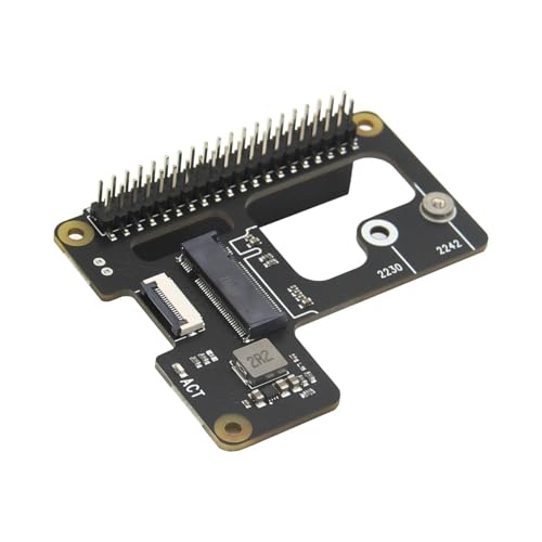 Image of Raspberry Pi 5 M.2 NVMe SSD Adapter X1000 Pi 5 PCIe to M.2 NVMe Top HAT M.2 NVMe SSD PCIe Board NVMe SSD Expansion Shield