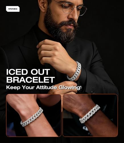 Pulsera Miami Cuban Link de 12 mm para Hombre miniatura 2