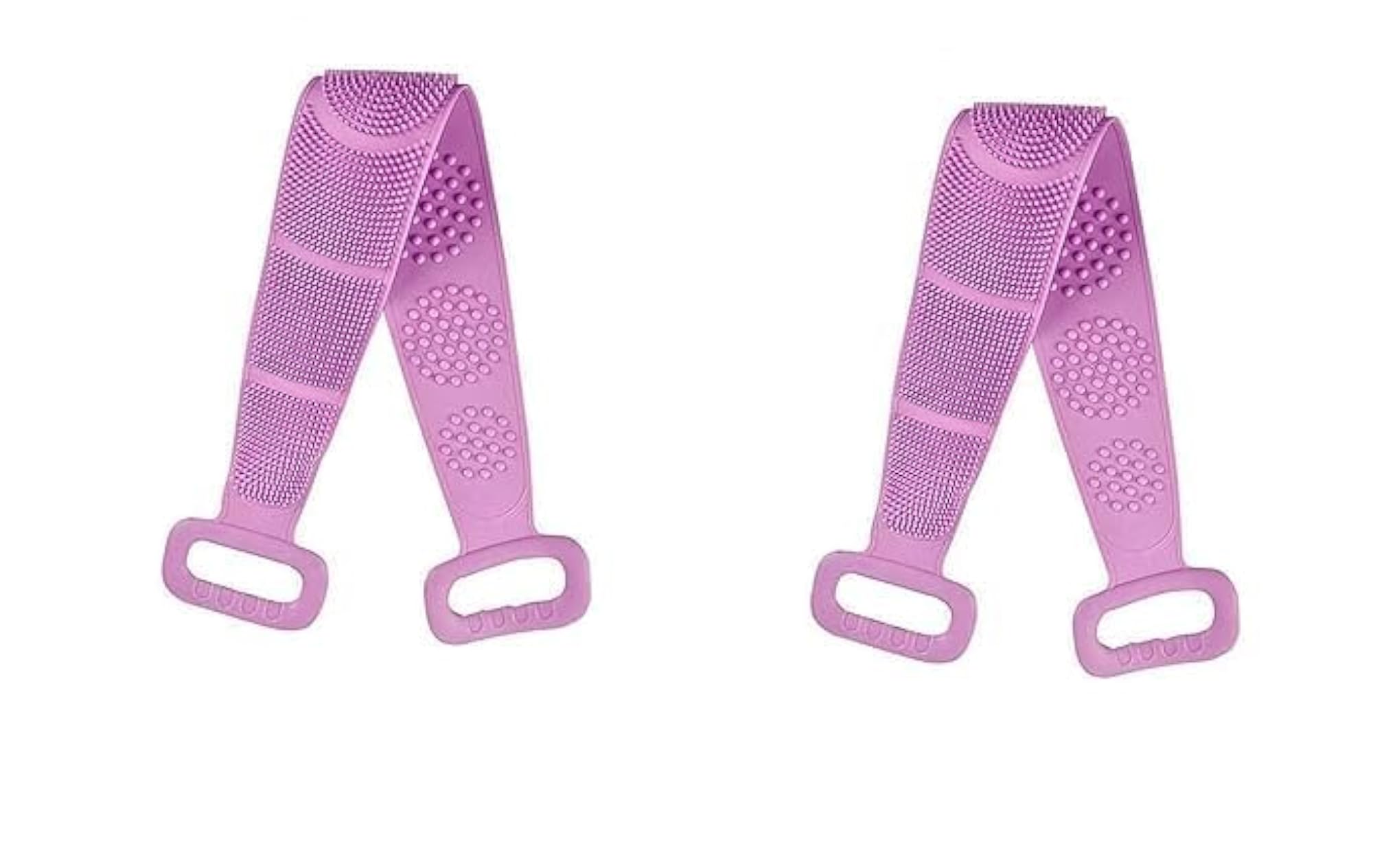 Silicone Back Scrubber Belt for Exfoliating, Long Bath Brush