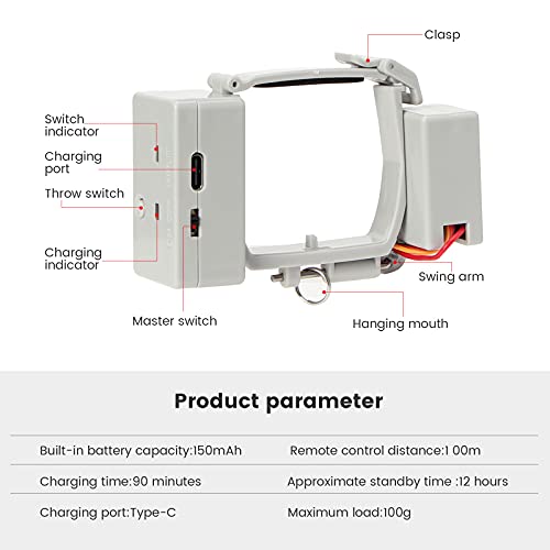mini 2 airdrop payload transport delivery device drone gift rescue supplies fishing line release and drop device for dji mini 4kmavic minimini semini 2 accessories