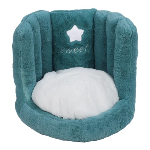 Coussin de chaise en velours vert Cocoarm avec dossier en coton PP