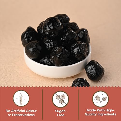 Image of JoySpoon Dried Plum Berry Mukhwas | Sugar Free Mouth Freshener | Supari Free After-Meal Digestive Snack | No Artificial Colours or Preservatives | Traditional Indian Mukhwas | Pack of 2 x 125g