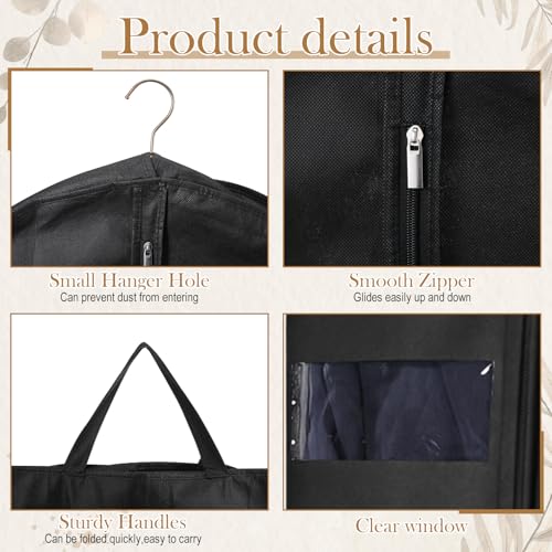Yoojahow 2Pcs Wedding Dress Garment Bag for Hanging 72" x 24" (Groom Bride) by Yoojahow - Used condition - Image 4