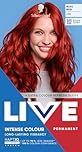 Schwarzkopf LIVE Intense Colour 035 Real Red, Long-lasting Permanent Red Hair Dye, With Extra Colour Refresh Gloss