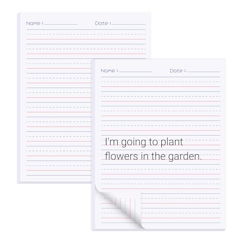 zmybcpack 2 Pack Write Beginner Paper for Kids, 8.5"x11" Handwriting Paper
