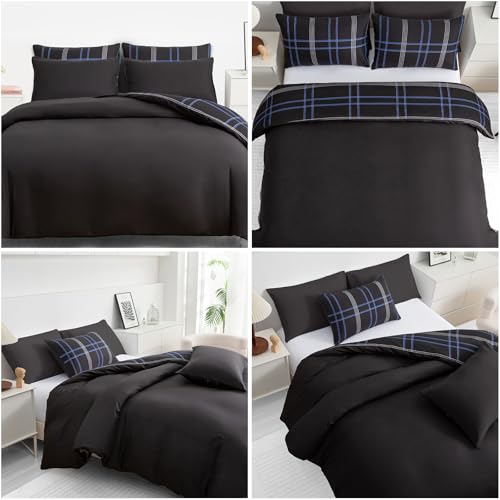 Pamposh Double Duvet Set – Brushed Microfiber Double Duvet Cover - Hypoallergenic Quilt Cover Bedding Sets 3 Pcs With Zipper Closure For All Seasons - Image 7