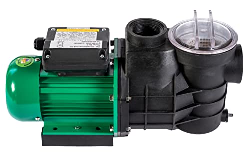 HST Leis Poolpumpe 12 m3/Std, bis 50 m³ Beckengröße, 550 W, Filterpumpe mit geringer Energieaufnahme zur Kostensenkung, selbstansaugend, Robuste Pool Pumpe mit Filter und Vorfilterfunktion