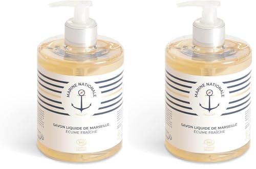 Savon liquide La Corvette Marine Nationale écume fraîche lot de 2 flacons