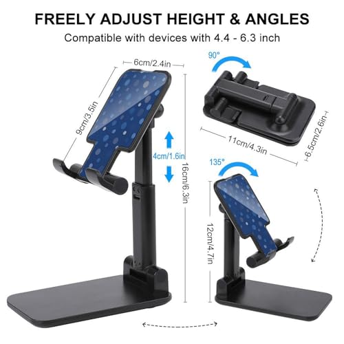 Support réglable bleu marine pour smartphone iPhone et Android - 2