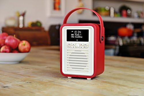 VQ Retro Mini DAB Radio with Bluetooth, Radio Alarm Clock with FM supportability. Mains and Battery Powered Portable DAB/DAB+ Digital Radio