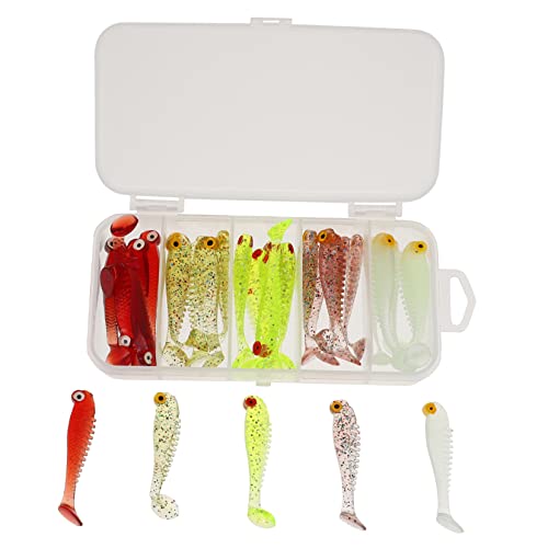 Leurre de pêche truite et carpe en PVC avec crochets intégrés