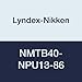 Lyndex-Nikken NMTB40-NPU13-86 Integral Keyless Drill Chuck, 3.62" Length, 3/32-1/2" Capacity, NMTB40 Taper