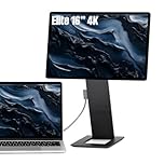 SOTSU FlipAction Elite 16" Portable Monitor | 4K | Super Compact | Pivot Rotation | 3840 x 2400 DCI P3 | 60Hz | 450 Nits | Full Metal CNC | Perfect Match for Mac and