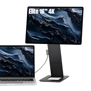 SOTSU FlipAction Elite 16″ Portable Monitor | 4K | Super Compact | Pivot Rotate | 3840×2400 DCI P3 | 60Hz | 450 Nits | Full Metal CNC | Perfect Match for Mac and Windows (Space Black)