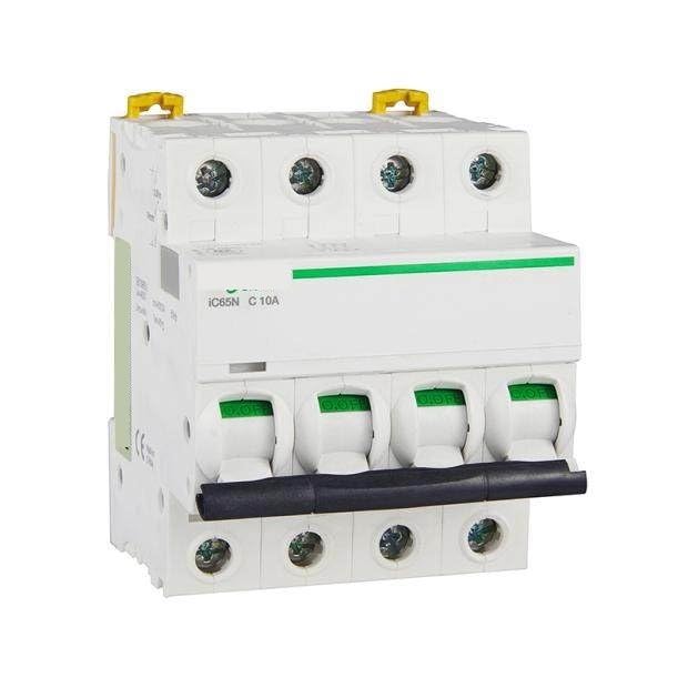 Interruptor disyuntor IC65N 4P C10A 6kA automático magnetotérmico de cuatro polos