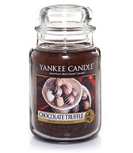 Yankee Candle Chocolate Truffle Large Jar Candle, Food & Spice Scent