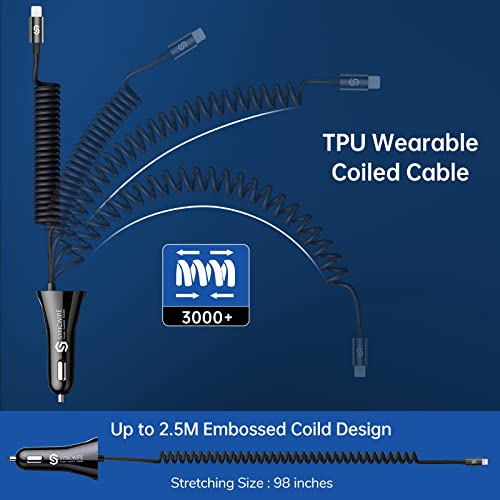 Cargador de coche Syncwire adaptador de mechero USB para móvil 6