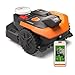 WORX Landroid Vision Cloud WR303E 2WD Robotic Lawnmower without Boundary Cable for 300 m² (AI Obstacle Detection, VSLAM+ RTK Cloud Navigation, Auto Mapping, App Control)