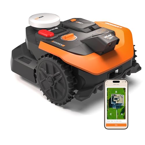 WORX Landroid Vision Cloud WR303E 2WD Robotic Lawnmower without...