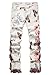 Men's Casual Slim Fit Butterfly Flower Printed Jeans Skinny Cargo Pants Trousers,866 White,Size 42