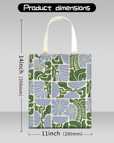 Image of Car Trash Can, Seat Back Hanging Trash Bag, Cute Canvas Garbage Bag, Essential Car Trash Bin Cars Organizers Floral Leaves