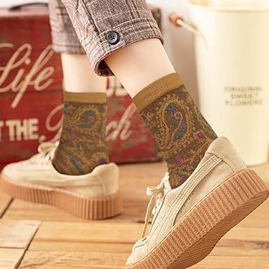 Image of Chalier Womens Funny Socks Cozy Cute Printed Patterned Fun Socks Novelty Cat Dog Socks for Women