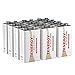 Tenergy 6LR61 9V Alkaline Battery, Non-Rechargeable Battery for Smoke Alarms, Guitar Pickups, Microphones and More, 12-Pack