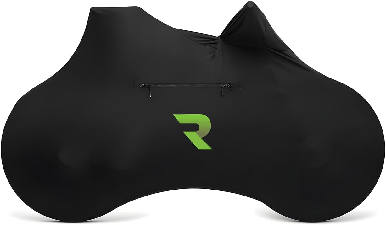 Bike Cover with 5 Zippers, Anti-Scratch Bicycle Storage Guard for Apartment & Garage, Fits Wall Hangers & Car Racks, Dust-Proof Full Protection for Most Bikes (Black)