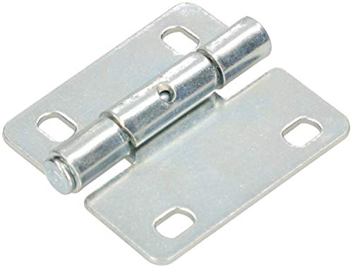 KOTARBAU® Blechscharnier 70 x 62 mm 2 St. Kistenband 2 Flügel Scharnier Gerollte Torscharnier für Sektionaltor Torband 2 Flügel Stift Stahl Verzinkt Robust