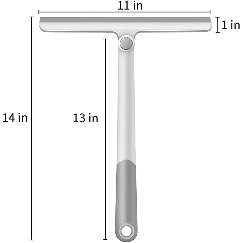Lavavetri Tergipavimento tipo T con rotazione a 360° | For porte doccia, finestre e superfici in vetro del bagno(Gray)