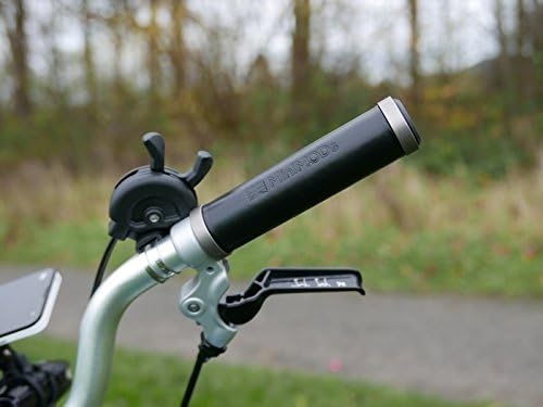 MiniMod's Italian Leather Grips H/S Type Handlebar for Brompton Black