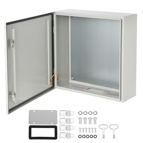 Nema Steel Enclosure, 20 in x 16 in x 10 in Nema 4X Steel Electrical Box, IP66 Waterproof & Dustproof, Outdoor/Indoor Electrical Junction Box, with Mo