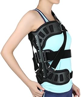 YHK Scoliosis Posture Correction Device, Fixed Correction Brace After Scoliosis, Adjustable Spinal Auxiliary Orthosis for Back Postoperative Recovery, Suitable for Adult Men and Women