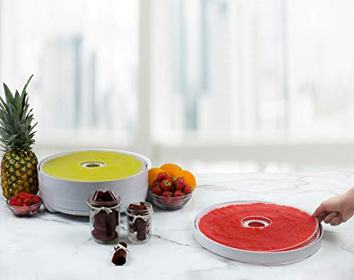 Nesco Lss-2-6 Round Clear Plastic 13 1/2" Fruit Roll Sheets, Food Dehydrators, White #TOP7