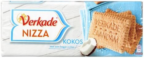 Verkade Nizza Kokos Biscuits (Sugar Coconut Biscuits) - Pack of 3
