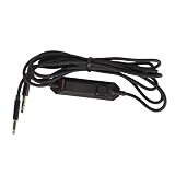 BTOSEP Cavo di ricambio per cuffie da gioco con silenziatore in linea e controllo del volume per cuffie G633 G933, 2 m, design intrecciato resistente