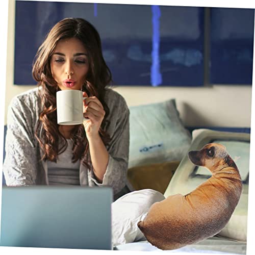 HONMEET Almofada De Sofá De Cachorro De Pelúcia Bichinhos De Pelúcia Fofos Boneca De Pelúcia Travess