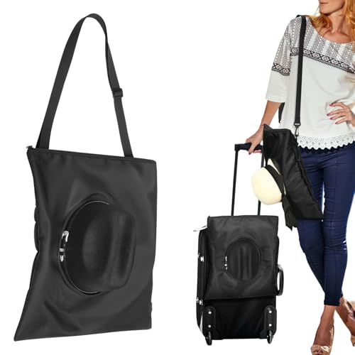 Portable Hat Storage Bag, Extra Large Hat Travel Case for