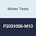 Walter Tools P2031006-M10 Prototex HSS Machine Tap, TICN Finish, 10 mm Shank Diameter, 1.5 mm Thread Length, 20 mm Cutting Length, 100 mm Overall Length, M10 Cutting Diameter