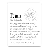 Yoljun Motivation Poster mit Teamgeist Design Büro Deko, 
