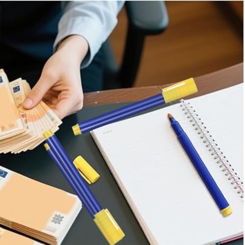 JFangZHZH Geldprüfer Stift,5 Stück Geldscheinprüfer Stift,für GeschäFte,Kleinbetriebe,EinzelhandelsgeschäFte,Zur EchtheitsprüFung Verschiedener Banknoten