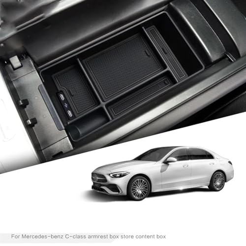 Compartimento Central Clase C W206 reposabrazos diseño integrado ABS 4