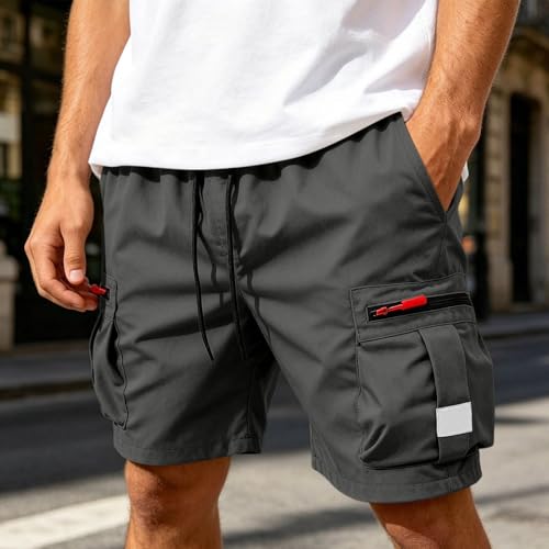 Pantalon cargo stretch version short de travail multipoches homme - 2