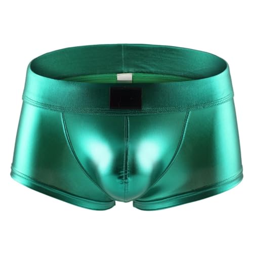 Ya en mundofriki.es: Calzoncillos bóxer brillantes para hombre, calzoncillos elásticos metálicos líquidos para actuaciones en el escenario, calzoncillo cortos brillantes de cintura baja for baile discotecas fiestas rave