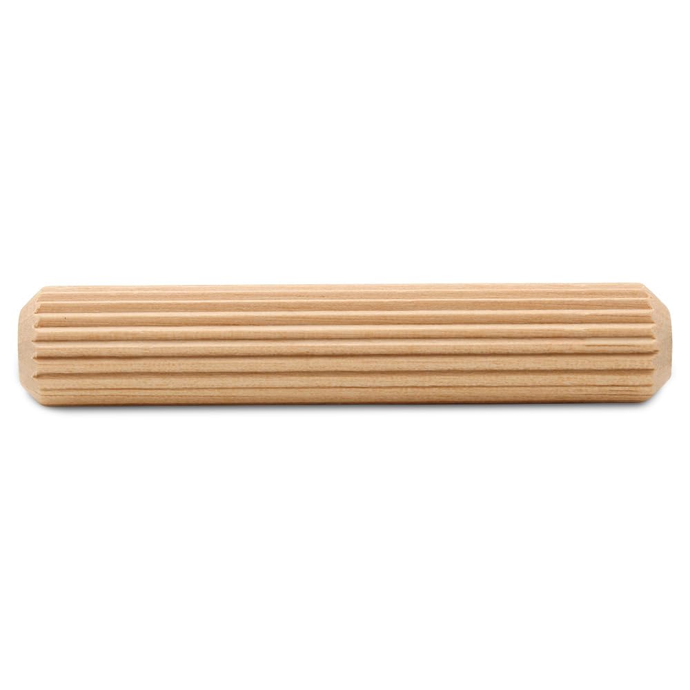 Wooden Dowel Pins 4 inch x 3/4 inch, Pack of 50 Fluted Dowel Joints for Woodworking, Furniture and Crafts, by Woodpeckers
