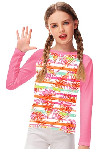 Image of Remimi Unisex Kids Rash Guard Long Sleeve SPF 50+ Tie Dye Sun Shirt 3-12 Years