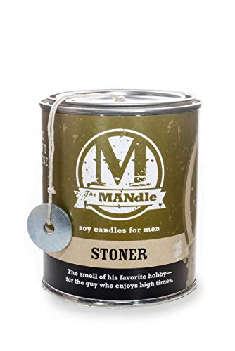 Eco Candle Co. The Mandle Soy Candle for Men - Scents of Marijuana - Stoner, 15 oz. Paint Can - 100% Soy Wax, No Lead, Hand Poured, Phthalate Free, Made from Midwest Grown Soybeans