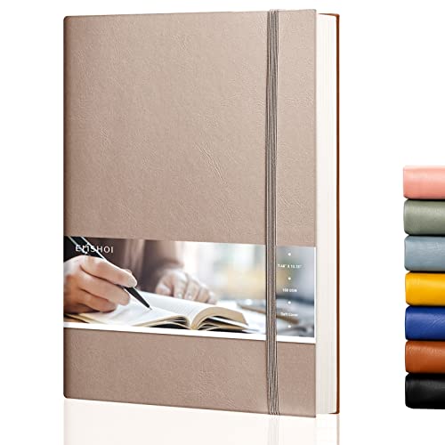 Carnet à pois B5 EMSHOI 192 pages numérotées couverture souple kaki